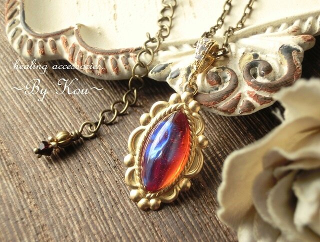 ~§:Decorative:§~ vintage dragon’s breath ネックレス。の画像1枚目