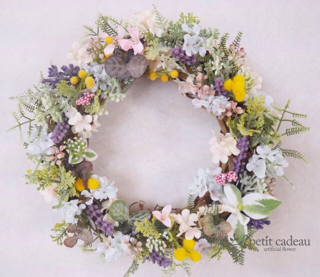 はるの小さな花のリースの画像1枚目