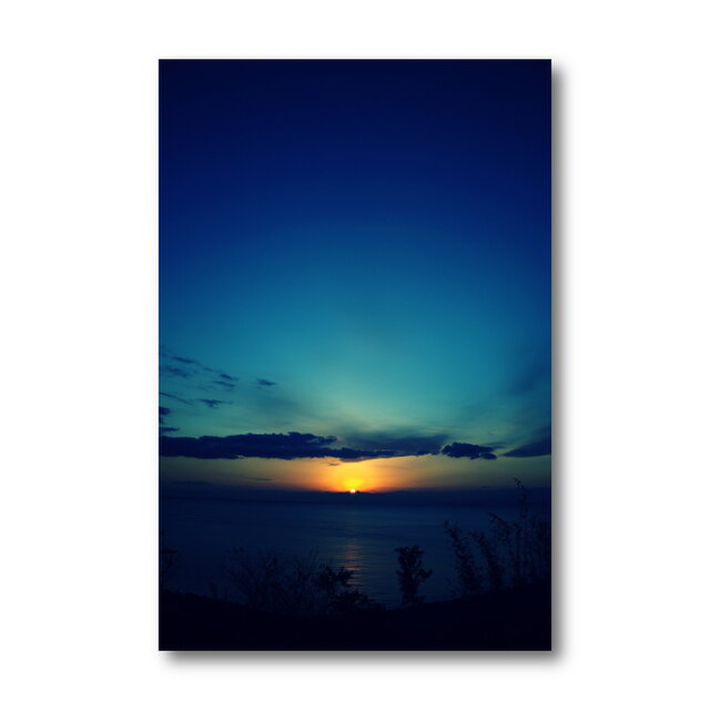 【写真のみ】Sunrise Blue【A4 送料無料 アートフォト】テキスト挿入のオーダー承りますの画像1枚目