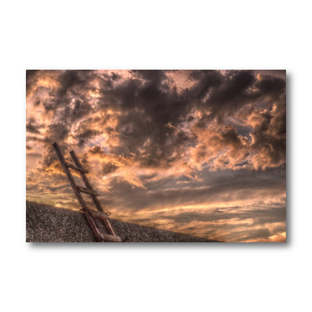 【写真のみ】夕焼けに見るは...【A4 送料無料 アートフォト】テキスト挿入のオーダー承りますの画像1枚目