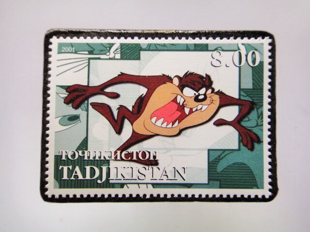 タジキスタン 切手ブローチ4665の画像1枚目