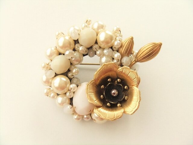 Brooch 花 つぼみ(K0744)の画像1枚目