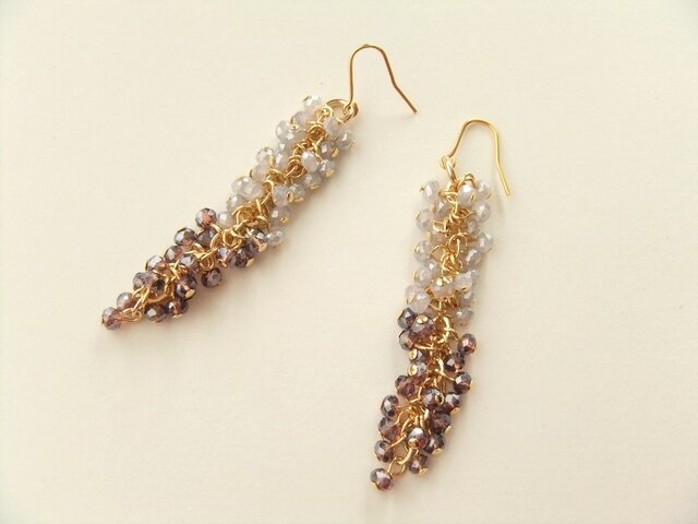 金具変更OK Pierces or Earrings カットガラス(P0849)の画像1枚目
