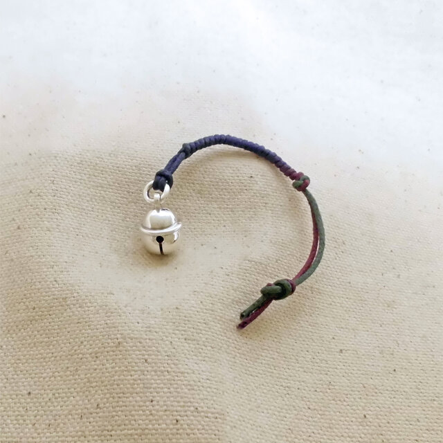 銀製の鈴『本坪型 細帯・小』(シルバー925) 縁起物・お守り・魔除け