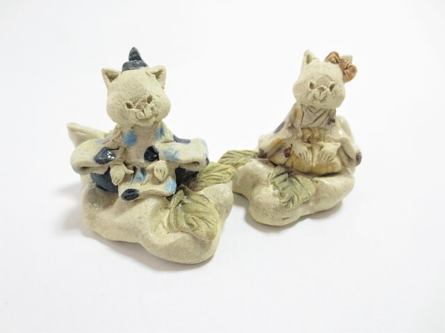 ねこ -くものり雛人形-の画像1枚目