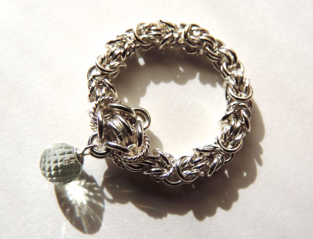 『 Flower of romance ( leaf ) 』Ring by SV925の画像1枚目