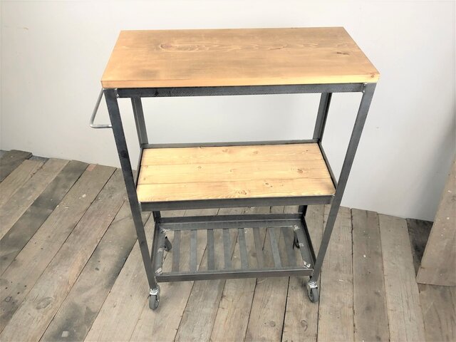 キッチンワゴン【アイアンワゴン/Iron Wagon3段/キャスター】 | iichi