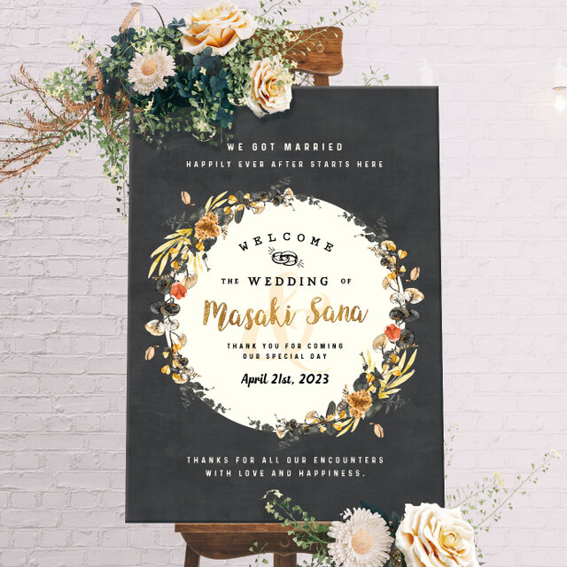 【Old Fashion】ウェルカムボード 結婚式 weddingの画像1枚目