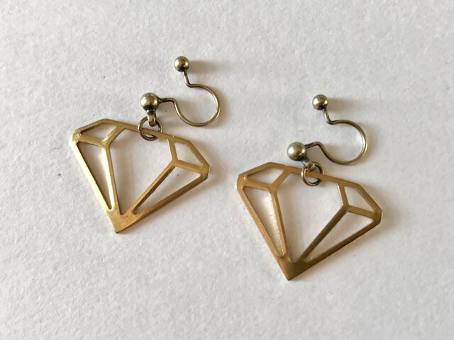 ノンホールピアス No.949ダイヤの画像1枚目