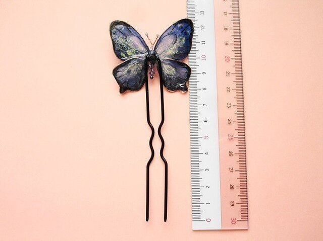 森の宝石(蝶のかんざし） | iichi 日々の暮らしを心地よくする