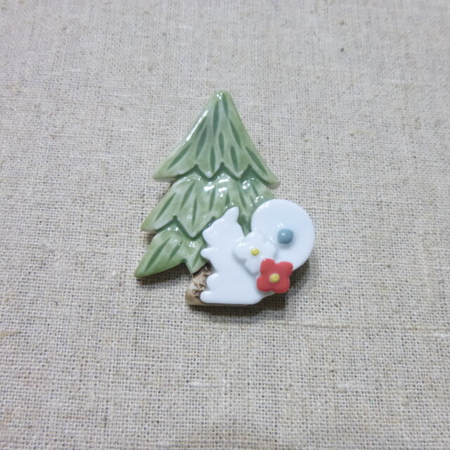 森のりすさんブローチの画像1枚目