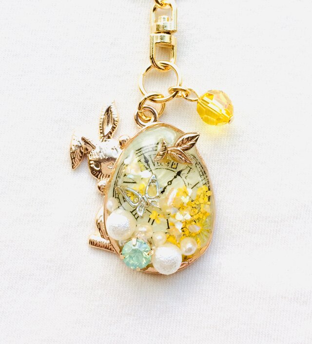 ウサギキーホルダー（ガーデンタイム）