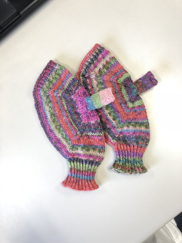 №74送料込手編み手袋