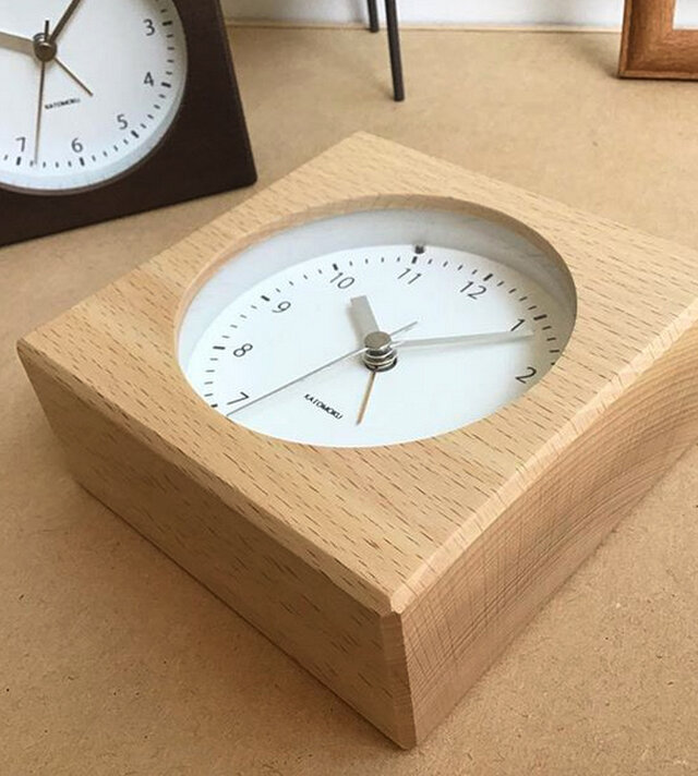 Katomoku Alarm Clock 5 ナチュラル Km 78n 連続秒針 目覚まし時計 Iichi ハンドメイド クラフト作品 手仕事品の 通販