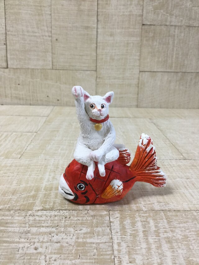 目で鯛千客万来猫の画像1枚目