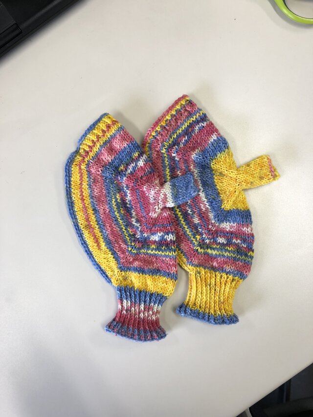 №75送料込手編み手袋