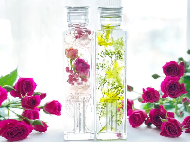 2本セットElegant Rose PINK & GREEN - Mサイズ-の画像1枚目
