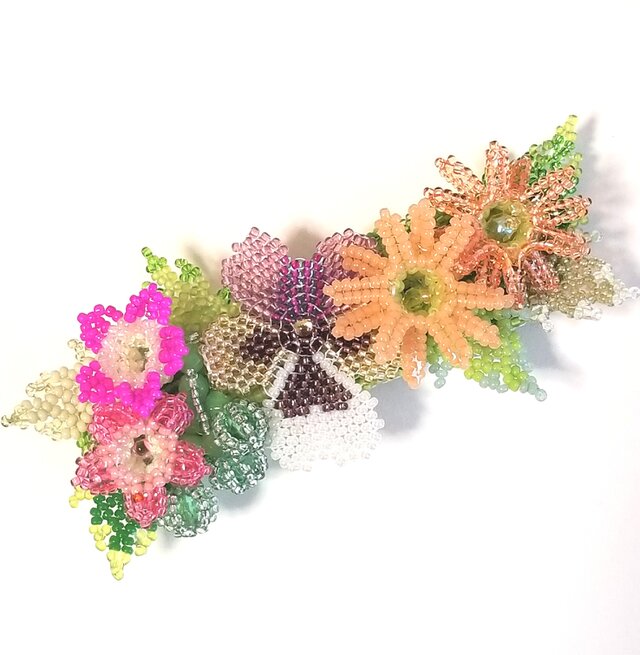 バレッタ Bouquet (パンジー パープル)の画像1枚目