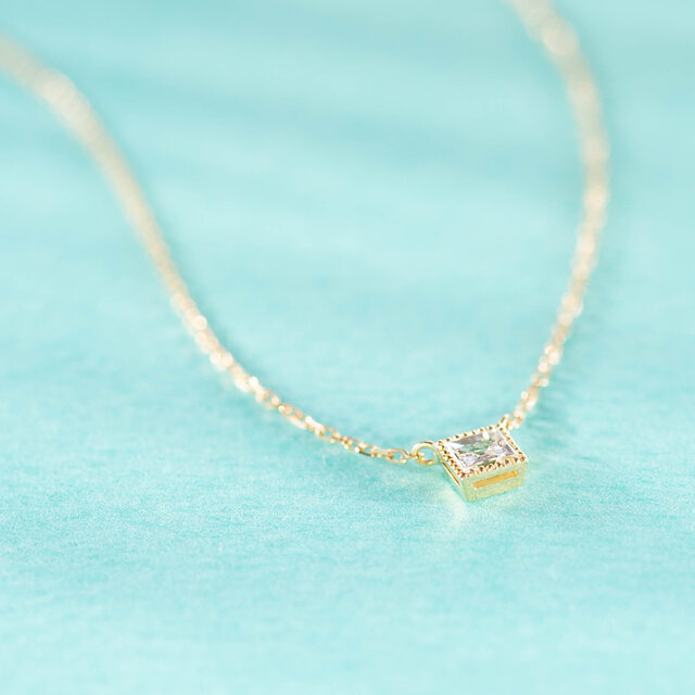 "One of a Kind"限定Jewelry◇K18YG×Buguette Diamond 0.156ctの画像1枚目