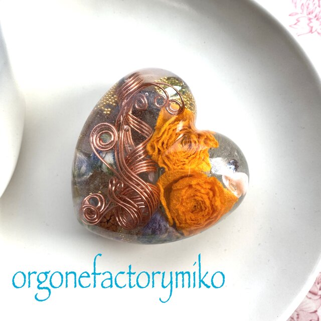 金運　幸運　癒し　ケオン　六芒星　浄化のメタトロンキューブ　幸運メモリーオイル入り　オルゴナイト