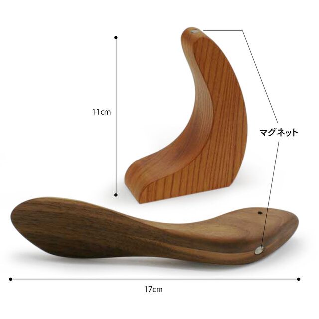 靴べら ミニ 木製 （tori） 17cmサイズ 専用スタンド付き 材：靴べら