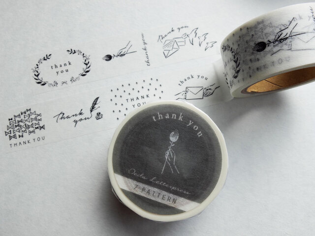Masking tape【7pattern /thank you】の画像1枚目
