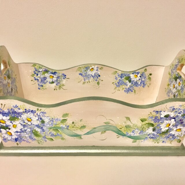 ライラックとデイジーのブレッドトレイ トールペイント | iichi 日々の