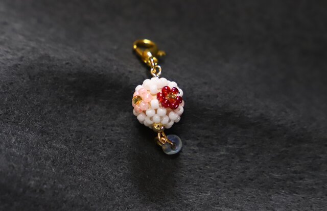 とんぼ玉風花玉の画像1枚目