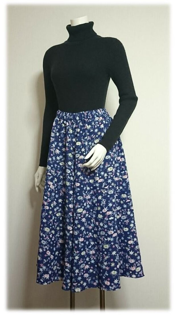 49小紋リメイクスカーチョ