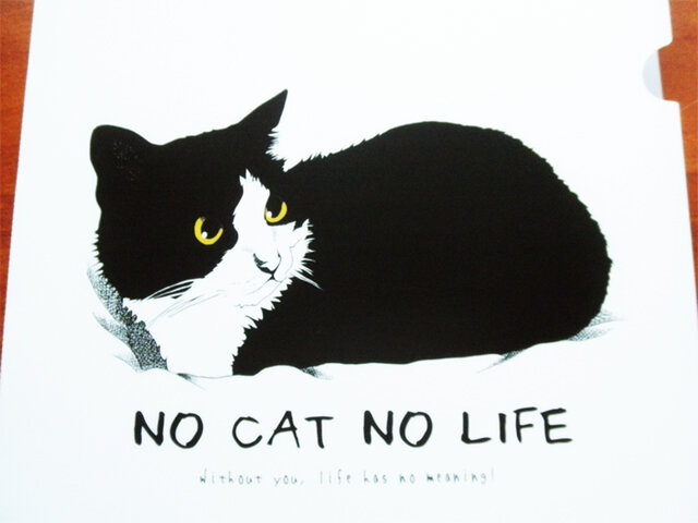 イラストクリアファイル No Cat No Life Iichi ハンドメイド