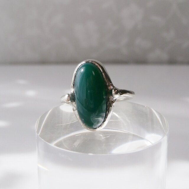 グリーンアゲートのSVリング | iichi 日々の暮らしを心地よくする