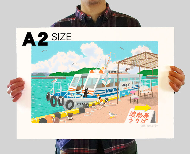 イラストシート A2サイズ(各200部限定-エディションナンバー入り)45種類から選べるの画像1枚目