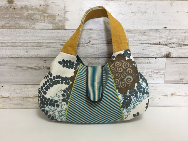 ★sale ふっくらトートバッグ うずまき花の画像1枚目