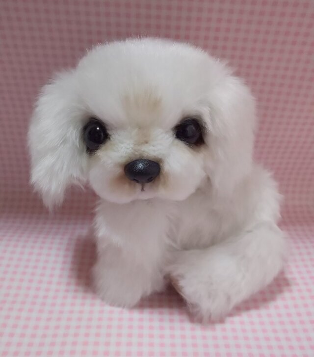 ふわふわぬいぐるみ☆白い垂れ耳ないぬ☆子犬 | iichi 日々の暮らしを