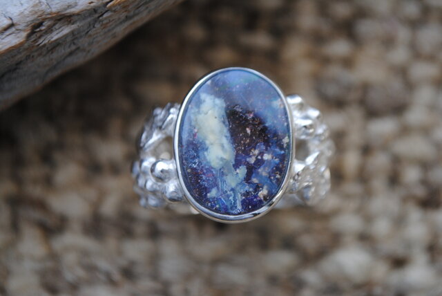 《I様オーダー品》流れ星と葡萄のリングの画像1枚目