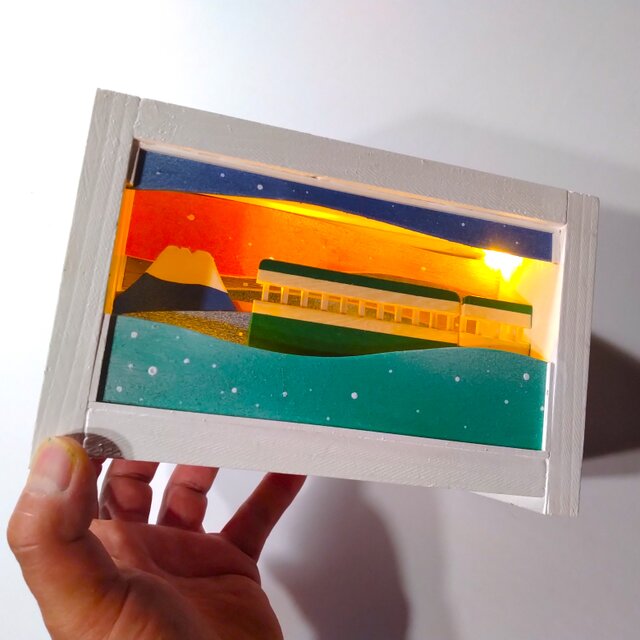 江ノ電から春の富士山、みえた・・・FUJISAN