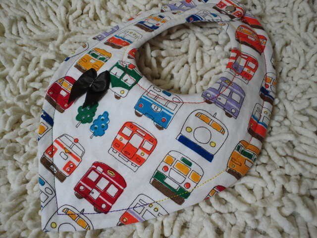 お出かけ*5枚重ね*スタイ*電車の画像1枚目