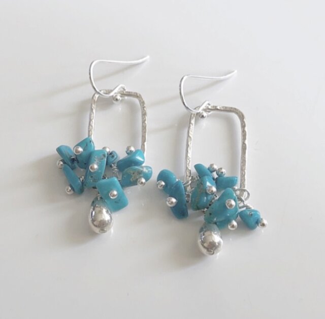 turquoise*silver pierceの画像1枚目