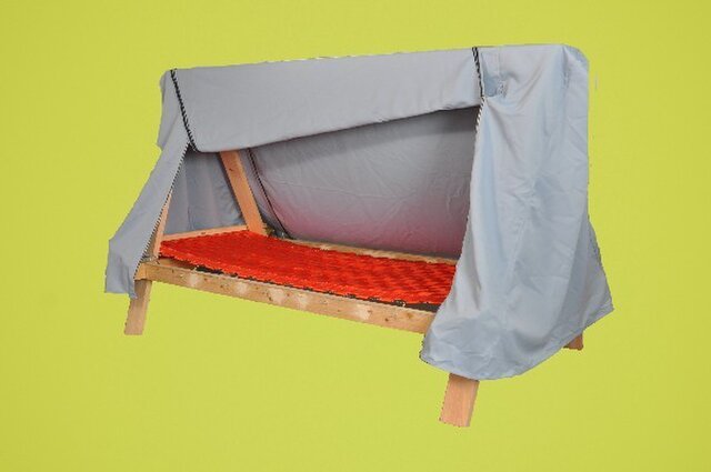 遮光天幕付き組立てベッド Iichi ハンドメイド クラフト作品 手仕事品の通販