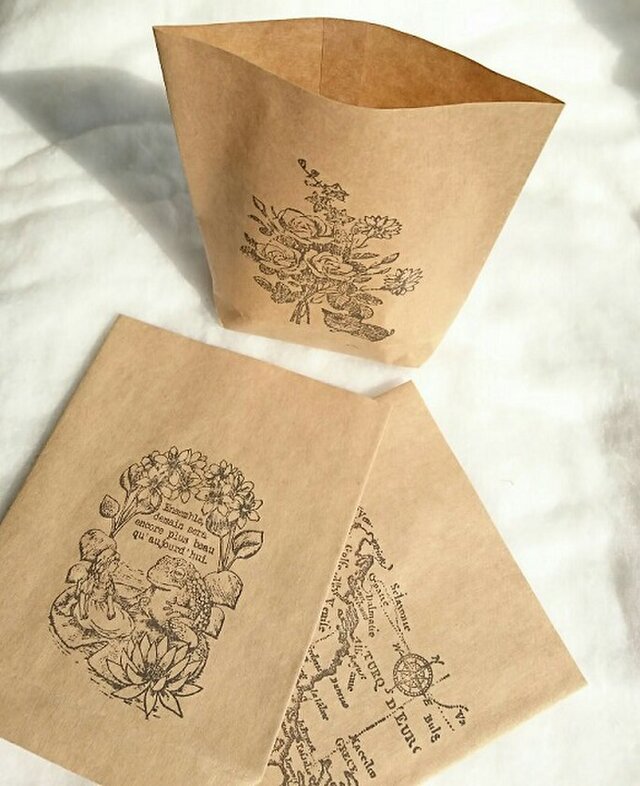底マチ付きラッピング袋 S My Story Iichi ハンドメイド クラフト作品 手仕事品の通販