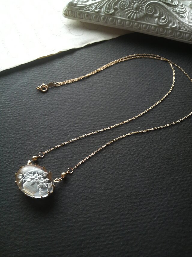 ヴィンテージ　可憐なBouquet　14KGFネックレス（48.5㎝）