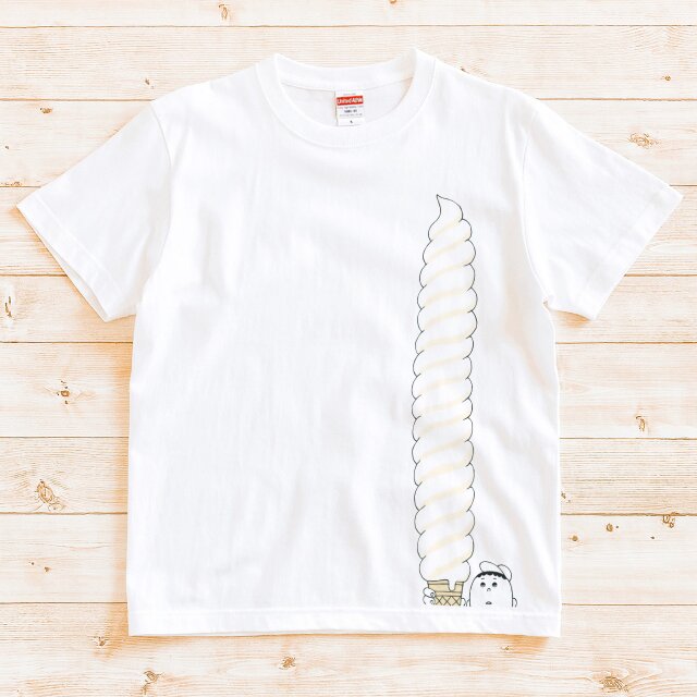 半袖 Tシャツ 『ビッグロングソフトクリーム』 メンズ レディース