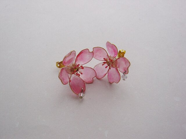 桜の滴(ピアス)の画像1枚目