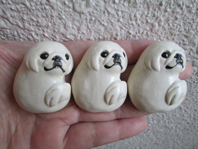 *N様ご予約品*ペキニーズの箸置き(3個セット)の画像1枚目