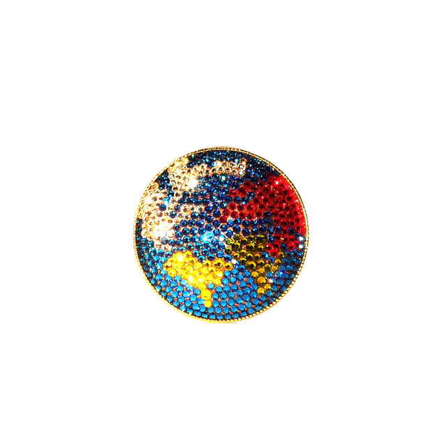 Earth Brooch ~CRYSTALLIZED™ - Swarovski Elements~の画像1枚目