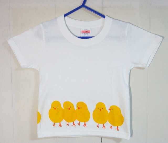 キッズTシャツ(ヒヨコ) 100㎝の画像1枚目
