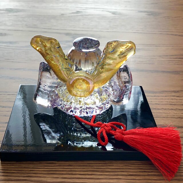 福ぷくガラスの兜 水中藤輝(端午の節句)五月人形の画像1枚目