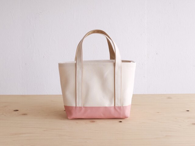 Satte Classics〔S〕ベージュ×コーラル 厚手6号帆布ベース)の画像1枚目