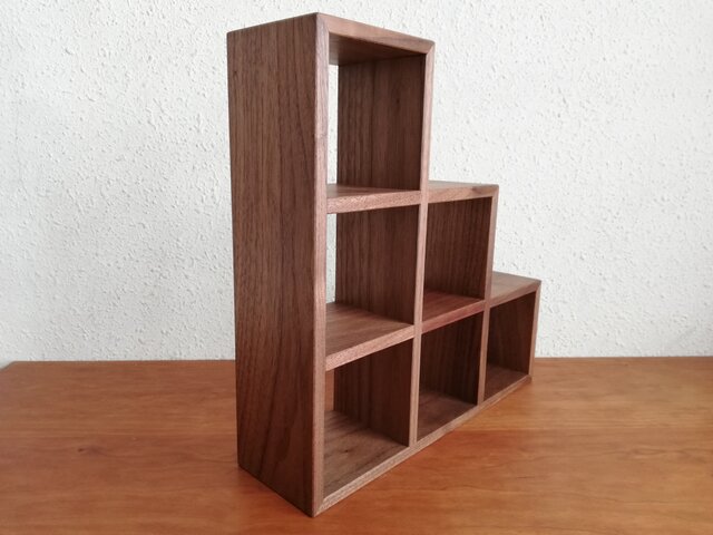 ミニ階段シェルフ W | iichi 日々の暮らしを心地よくするハンドメイド