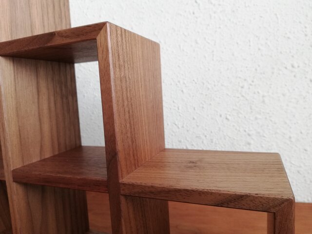 ハンドメイド　ハートの階段シェルフ ハンドメイドハートの階段シェルフ